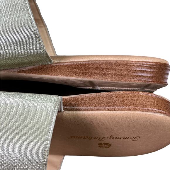 Tommy Bahama Metallic Gold Blanchey Thong Sandals 10M - Picture 6 of 9
